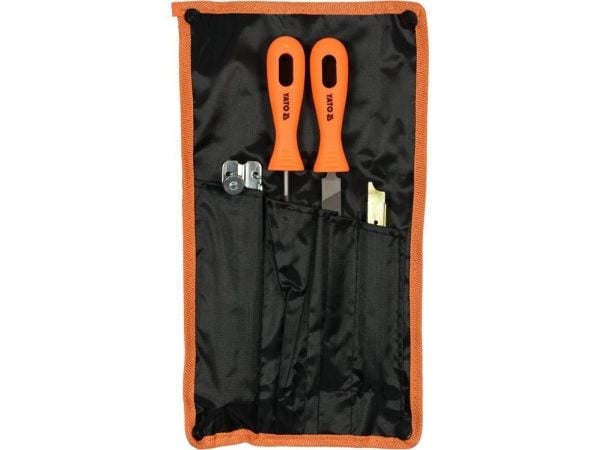 Yato YT-85042, Fil-sett, Flate mapper, Rund fil, Oransje