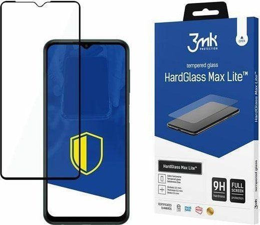 3MK HardGlass Max Lite, Samsung, Samsung Galaxy M13 4G, Naarmuuntumisenkestävä, Iskunkestävä, Läpinäkyvä, 1 kpl