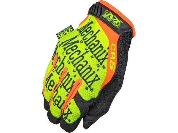 Mechanix Wear Pjuviams skyddshandskar (5/D-nivå handflataområde) Mechanix The Original® CR5 gul strl L, kardborre, konstläder, TrekDry®, kraftiga