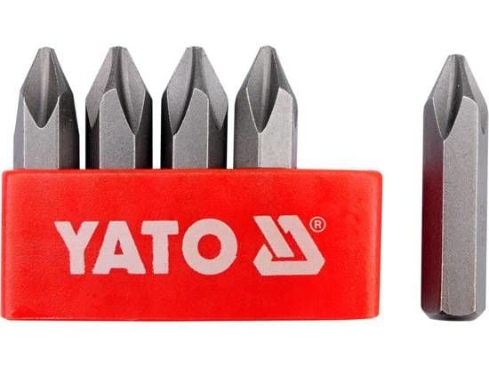 Yato YT-2812, 4 stykker, Flat, Philips, PH 2, PH 3, 8,10 mm, Stål, 36 mm