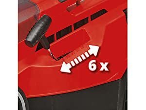 Einhell RASARRO 36/36 (2x3,0Ah Plus), Manuell gressklipper, 400 m², 36 cm, 2,5 cm, 7,5 cm, 45 l
