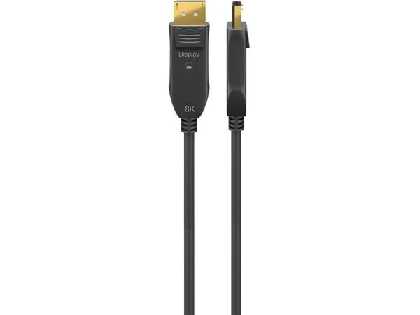 Goobay 64869, 50 m, DisplayPort, DisplayPort, Hankjønn, Hankjønn, Sort