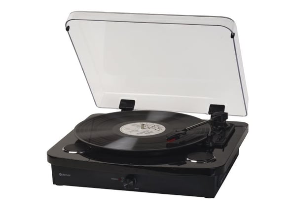 Denver VPL-230B, Halvautomatisk, Svart, Plast, Trä, 33 1/3,45,78 RPM, 33 1/3,45,78 RPM, Rotations-