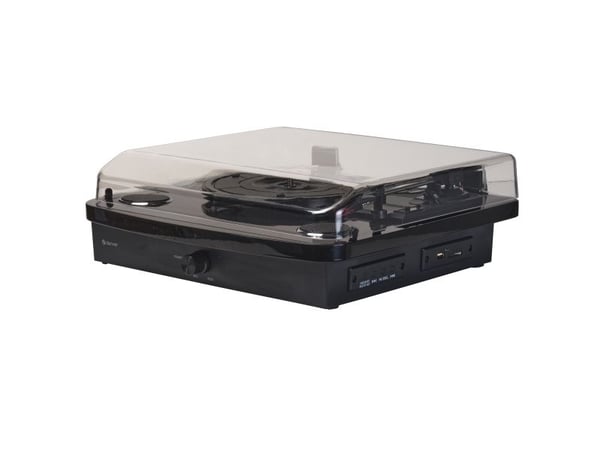 Denver VPL-230B, Halvautomatisk, Svart, Plast, Trä, 33 1/3,45,78 RPM, 33 1/3,45,78 RPM, Rotations-