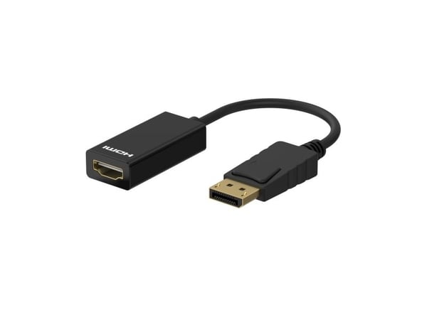 Sinox SOC01250, DisplayPort, HDMI, 0.1 m, Black