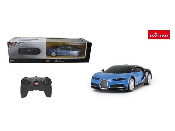 Rastar R/C 1:24 Bugatti Chiron Blå 1:24 Bugatti Chiron Blå