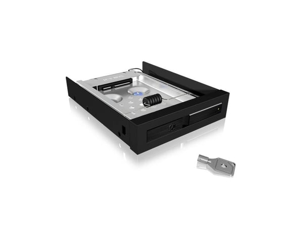 ICY BOX IB-2217aStS - Uttagbar harddiskramme - fra 3,5" til 2,5" - svart