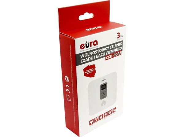 Eura 2-i-1 kullos- og naturgassdetektor CGD-50A2