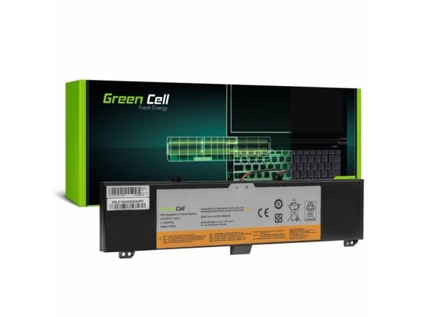 Green Cell - Batteri til bærbar PC (tilsvarer: Lenovo L13M4P02, Lenovo L13L4P02, Lenovo L13N4P02) - litiumpolymer - 4-cellers - 6400 mAh - svart - ...