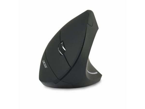 Acer - Mus - ergonomisk - vertikal - høyrehendt - optisk - 6 knapper - trådløs - 2.4 GHz - USB trådløs mottaker - svart - for Chromebook Tab 311; C...