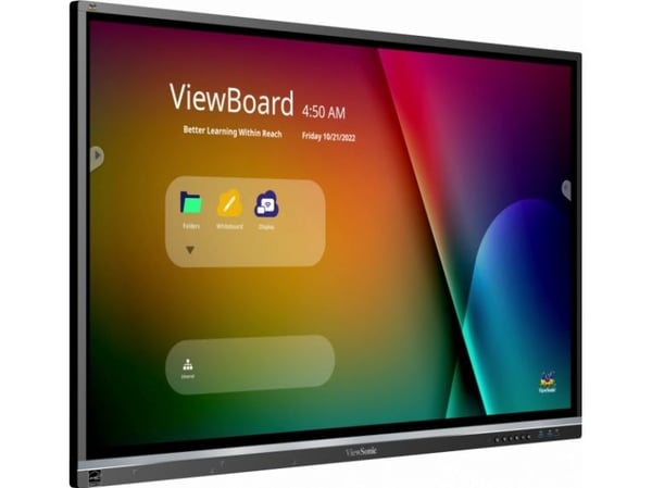 Viewsonic IFP5550-5, 139,7 cm (55"), 1209,6 x 680,4 mm, 500 cd/m², 1,07 milliarder farger, 3840 x 2160 piksler, 4K Ultra HD