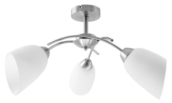 Activejet AJE-NIKITA 3P Nikiel, 3 ampuller, E27, IP20, Nickel