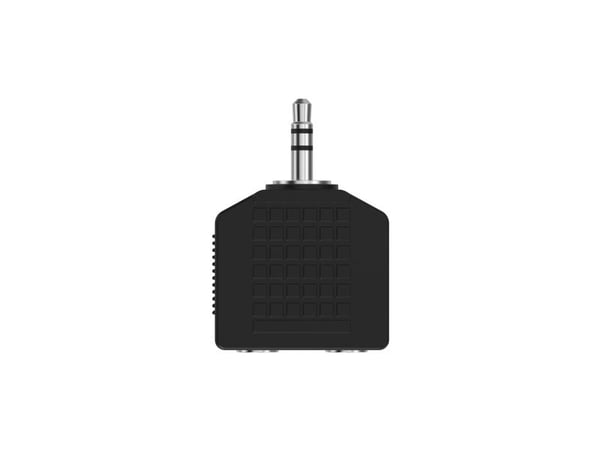 Sinox mini jack hovedtelefon splitter. Sort