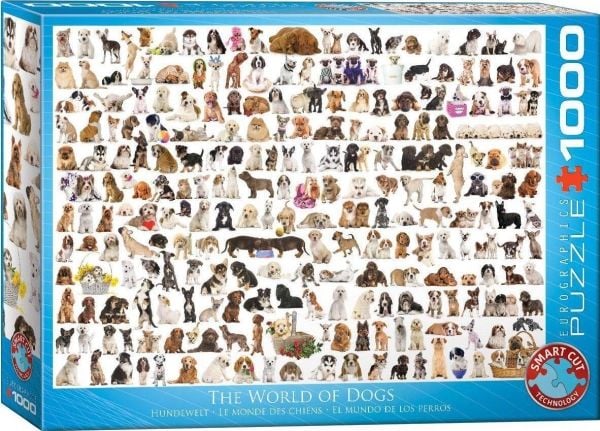 Palapeli World of Dogs - 1000 palaa, 48*68cm