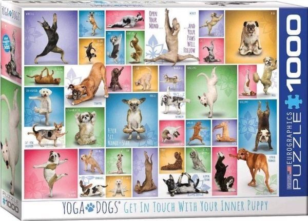 Pussel Yoga Dogs - 1000 bitar, 48*68cm