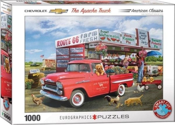 puslespill 1000 brikker 1959 Chevrolet Apache-Giordano 6000-5337