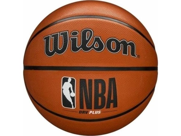 Wilson NBA DRV Plus, Sort, Brun, Hvit, Inne & Ute, Mønster, Unisex, 1 stykker