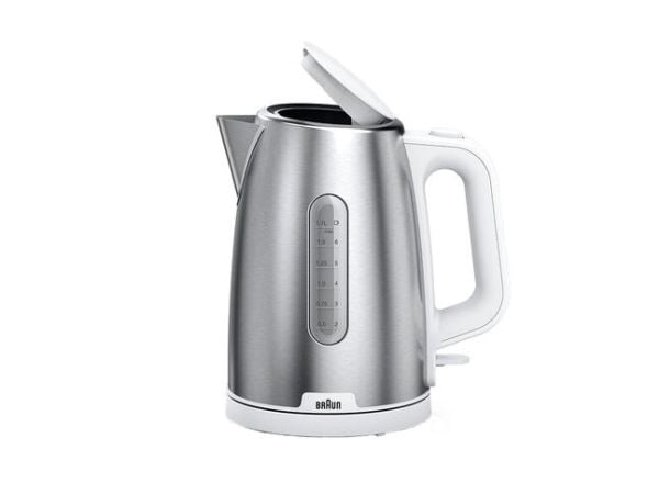 Braun PurShine WK 1500 WH - Kjele - 1.7 liter - 2.2 kW - rustfritt stål / hvit