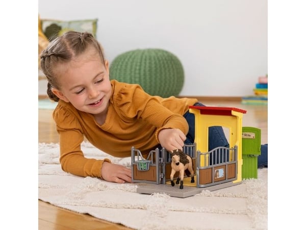 Schleich Pony Box with Iceland Pony Stallion