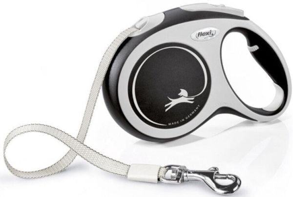 flexi New Comfort L bånd 8 m, 50 kg, sort