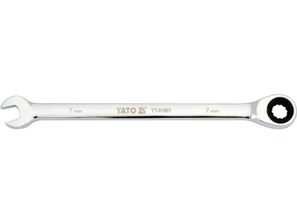 Yato YT-01907, 7 mm, Sølv, Kromvanadiumstål, 5°, 18 mm, 1 stykker