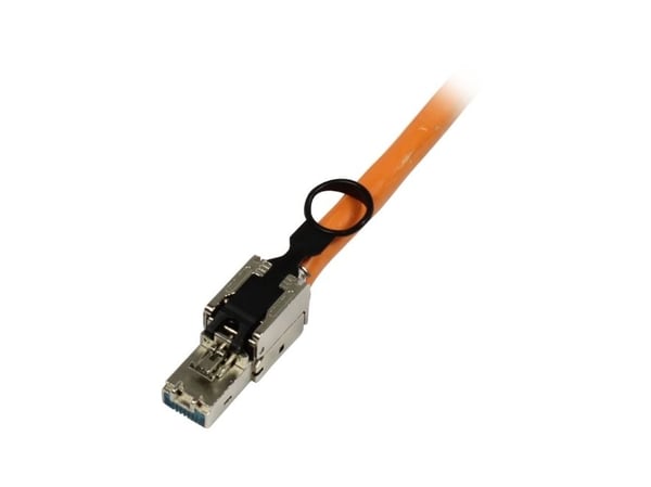 TPStecker TP feltkonfektionerbar CAT6A RJ45 verktøyløs med låseklips (PushPull) Synergy 21