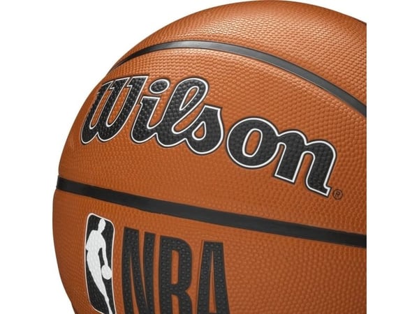 Wilson NBA DRV Plus, Musta, Ruskea, Valkoinen, Sisätila ja ulkotila, Kuvio, Unisex, 1 kpl