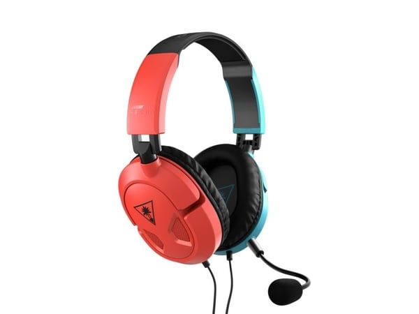 Turtle Beach RECON 50 - Hodesett - full størrelse - kablet - 3,5 mm jakk - rød/blå