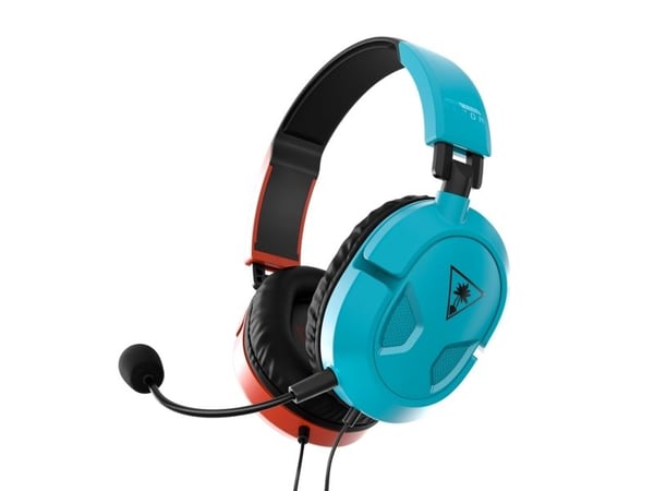 Turtle Beach RECON 50 - Hodesett - full størrelse - kablet - 3,5 mm jakk - rød/blå