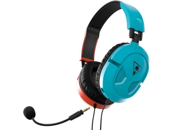 Turtle Beach RECON 50 - Hodesett - full størrelse - kablet - 3,5 mm jakk - rød/blå