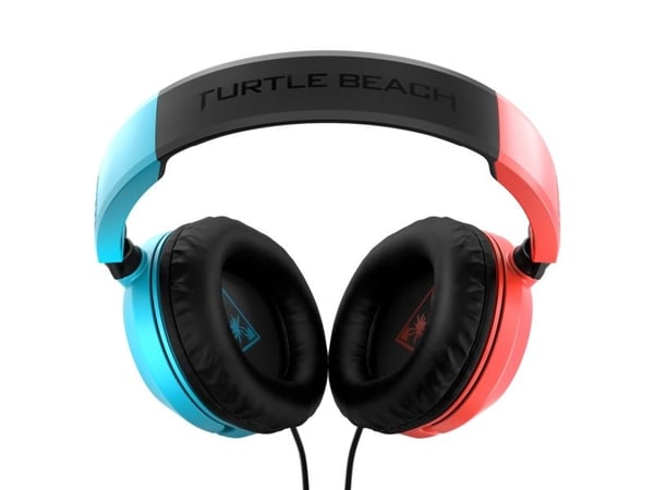 Turtle Beach RECON 50 - Hodesett - full størrelse - kablet - 3,5 mm jakk - rød/blå