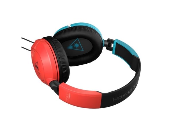 Turtle Beach RECON 50 - Hodesett - full størrelse - kablet - 3,5 mm jakk - rød/blå