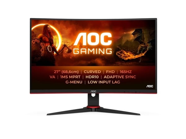 AOC G2 C27G2E/BK, 68,6 cm (27"), 1920 x 1080 piksler, Full HD, 1 ms, Svart, Rød