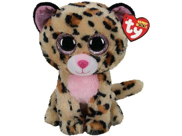 YOU INC. TY BEANIE BOOS LIVVIE brun/rosa leopard 24cm 36490 TY