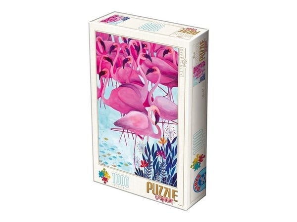 Puslespill 1000 brikker Andrea Kurti - Flamingos