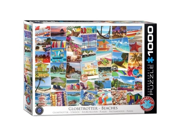 puslespill 1000 brikker Globetrotter beaches 6000-0761