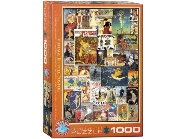 Pussel 1000 vintage cykelplanscher 6000-0756