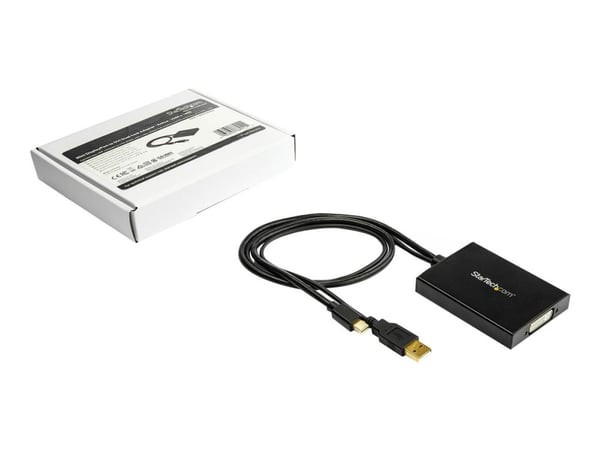 StarTech Mini DisplayPort to Dual-Link DVI Adapter - USB Powered - Dual Link Connectivity - Black - DVI Active Display Converter (MDP2DVID2) - Vide...