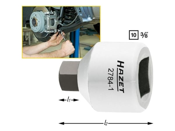 HAZET 2784-1, Enkel enhet, Støpseladapter, 7,10 mm, 24 mm, 4 g, 1 stykker