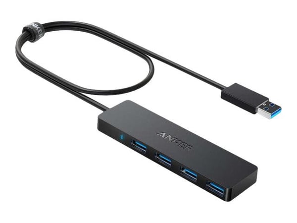 Anker Innovations A7516016, USB 3.2 Gen 1 (3.1 Gen 1) Type-A, USB 3.2 Gen 1 (3.1 Gen 1) Type-A, 5000 Mbit/s, musta, Pyöreä kaapeli, USB