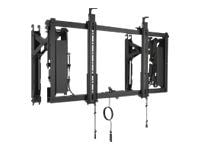 Chief ConnexSys Single Display Video Wall Mount - For Displays 42-80" - Black - Monteringssett (veggmontering) - for videovegg - svart - skjermstør...