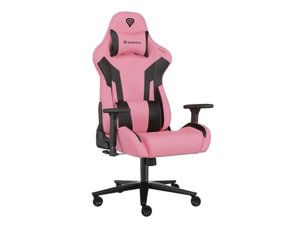 Genesis Nitro 720 - Spillestol - ergonomisk - armlener - T-formet - tipping - roterende - økolær - svart, rosa