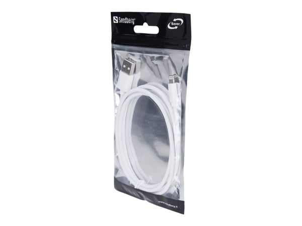 Sandberg Saver - Lightning-kabel - Lightning (han) til USB (han) - 1 m - for Apple iPad/iPhone/iPod (Lightning)