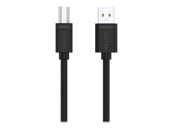 Unitek Y-C430GBK - USB-kabel - USB (hann) til USB-type B (hann) - 1 m - svart