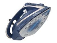 Tefal Ultragliss Anti-Calc Plus FV6830 - Dampstrykejern - såleplate: Durilium Airglide - 2800 W - mørkeblå/sølv
