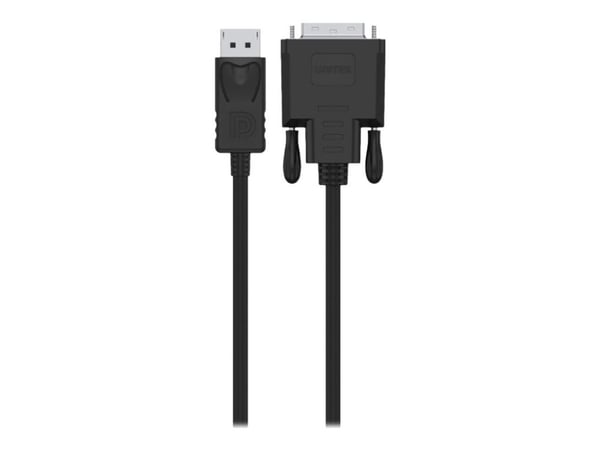 Unitek - DisplayPort-kabel - DisplayPort (hann) til DVI-D (hann) - 1.8 m - tommelskruer