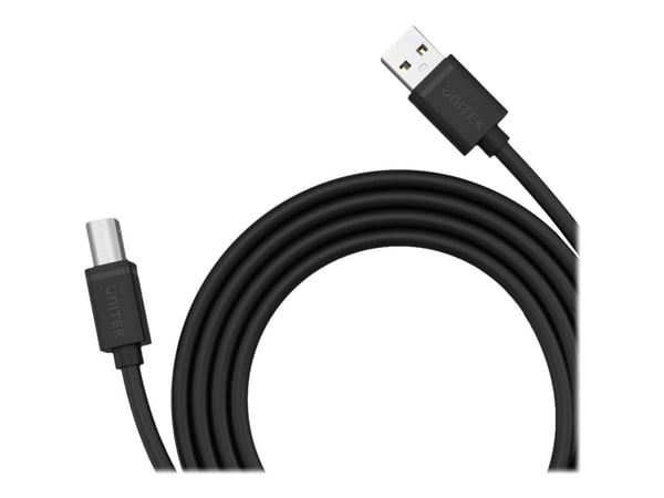 Unitek Y-C430GBK - USB-kabel - USB (hann) til USB-type B (hann) - 1 m - svart
