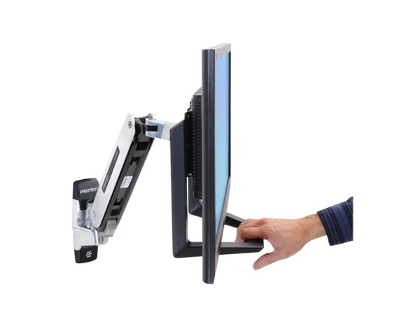 Ergotron - Monteringskomponent (håndtak, kontaktplate) - for LCD-skjerm - svart - skjermstørrelse: inntil 32" - for P/N: 45-353-026, 45-475-216, 45...