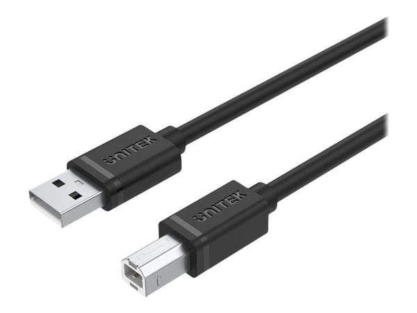 Unitek Y-C430GBK - USB-kabel - USB (hann) til USB-type B (hann) - 1 m - svart