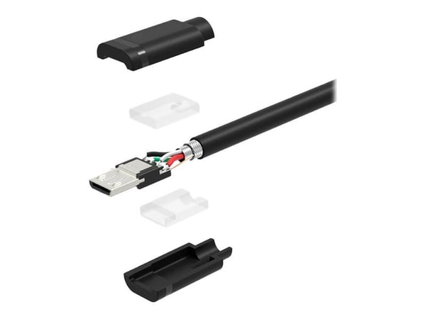 Unitek Y-C454GBK - USB-kabel - USB (hann) til Micro-USB type B (hann) - USB 2.0 - 50 cm - svart